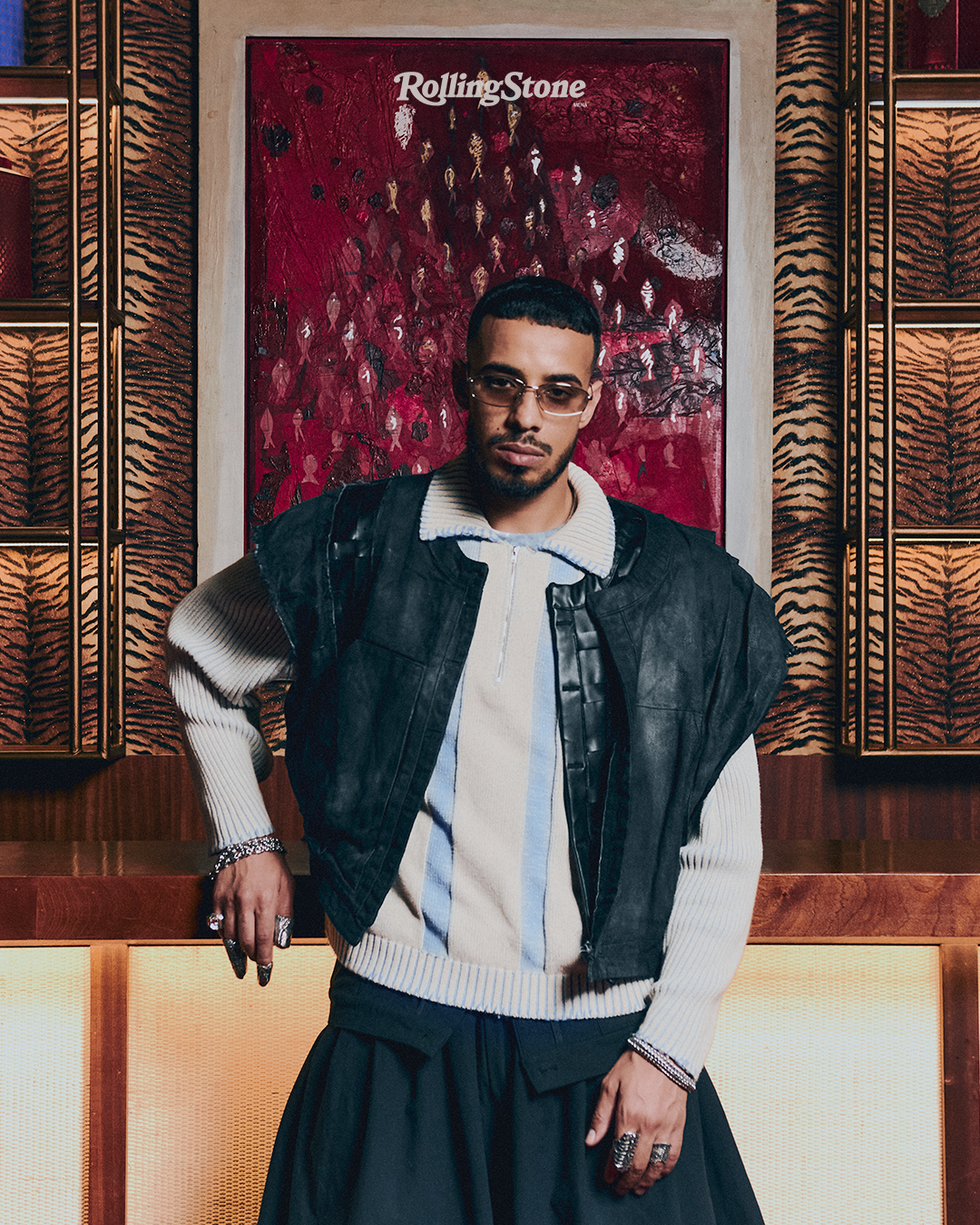 Photography by Loubet; Creative Direction by Aymane Ait Haddouch; Styling by Nathalie Sicart; Stormy wears jacket by Paroze, sweatshirt by Naulleau, pants by Trashy (Autrement PR), shoes by Timberland (Radical PR), and jewelry by Aneida Jewelry, Dyskinesiaa, and Beherit Jewellery.