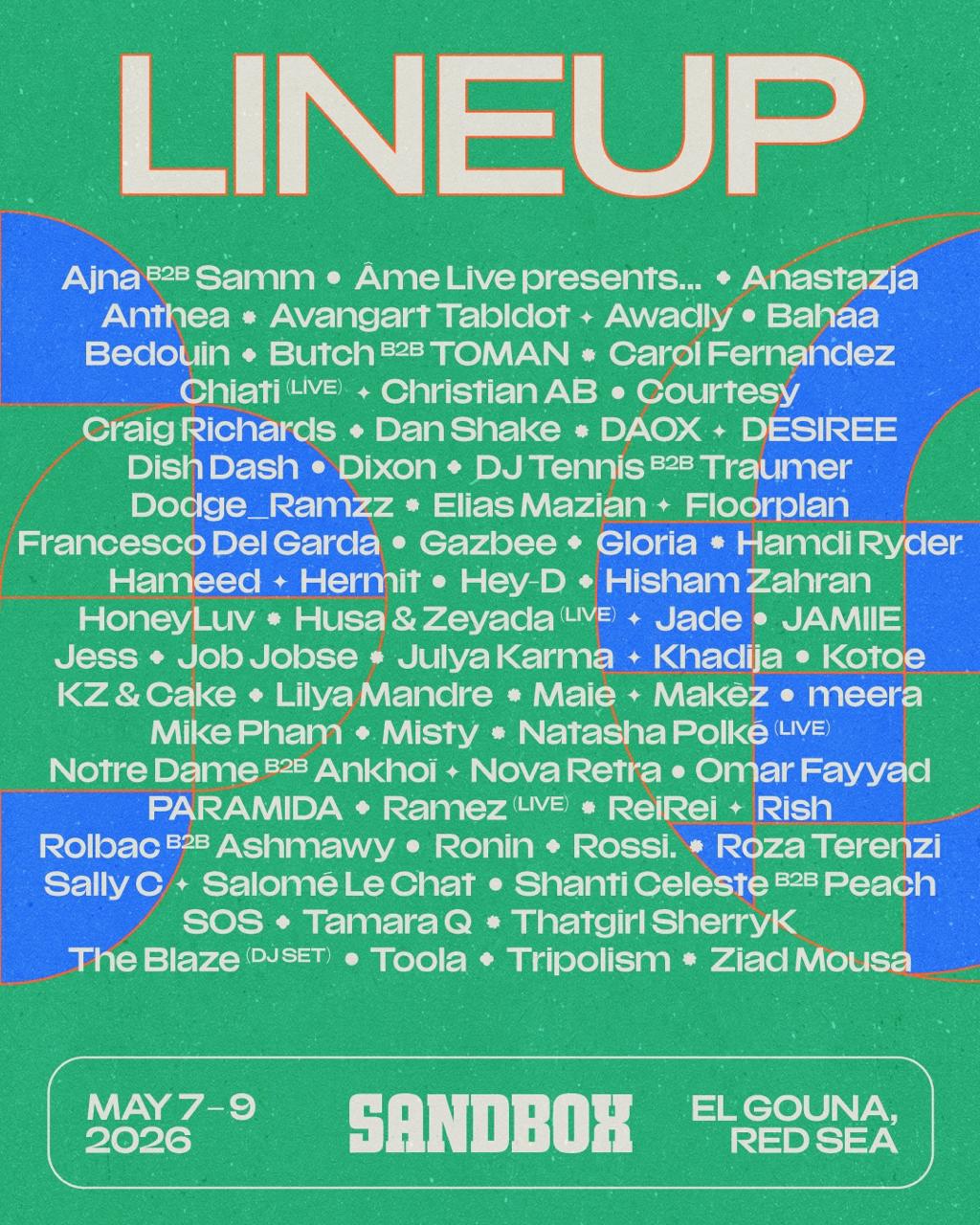 Sandbox 12 official line-up.