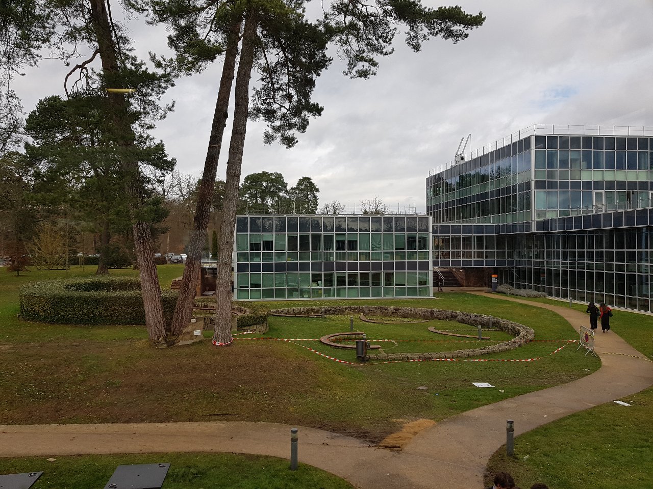 Courtyard of INSEAD, in Fontainebleau.